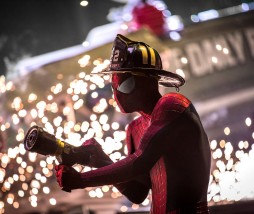 The Amazing Spider-Man 2 Spider-Man fireman